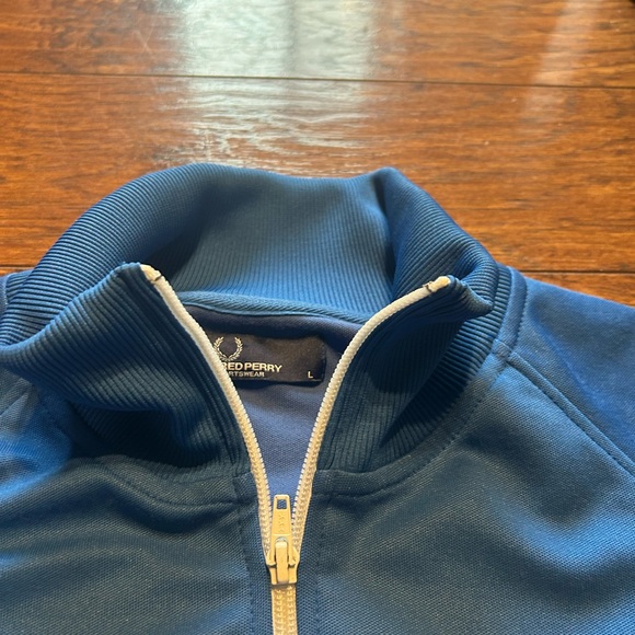 Vintage Fread Perry Tracksuit Hoodie Full Zip Big logo size large - Picture 6 of 15